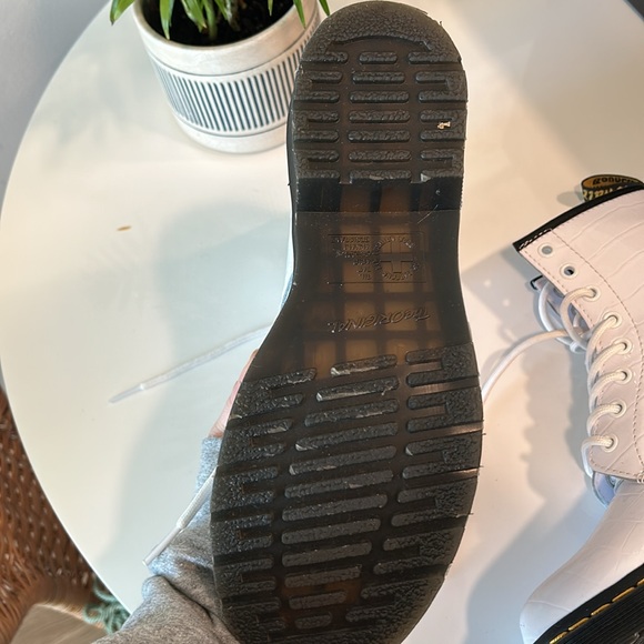 Dr. Martens 1460 Croc-Embossed Patent Leather Boots - Picture 6 of 8